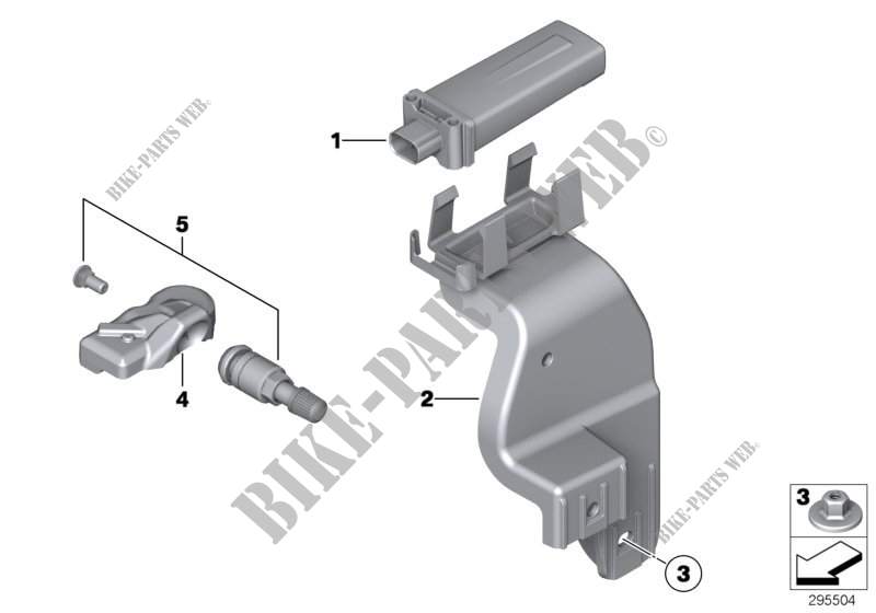 Tire pressure control (RDC)   ctrl unit for MINI JCW ALL4 2011