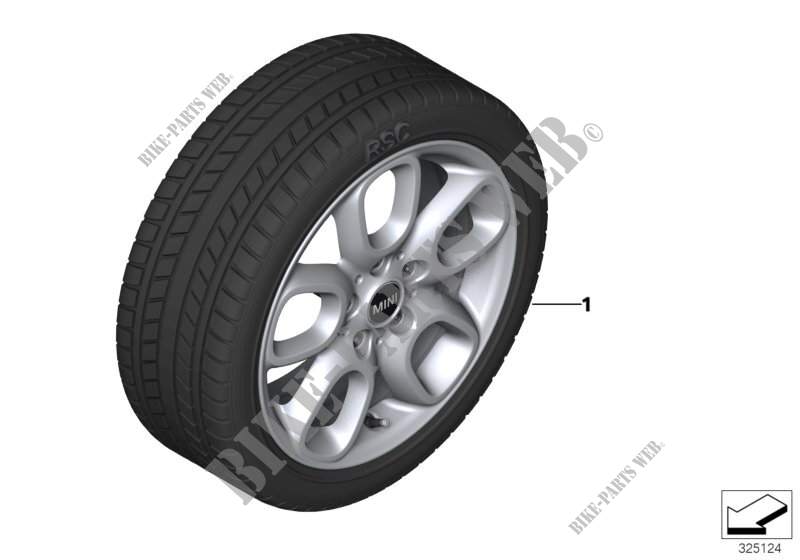 Winter wheel w.tyre loop spoke 494  16