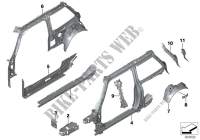 Body side frame parts for MINI Cooper SD 2016