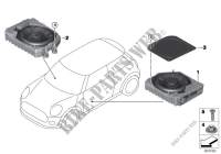 Central woofer for MINI JCW ALL4 2015