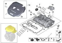 Cylinder head cover/Mounting parts for MINI Cooper S 2013