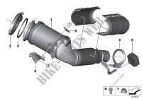 Engine compartment catalytic converter for MINI Cooper S 2013