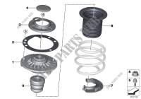 Guide support/spring pad/attaching parts for MINI Cooper S 2013