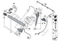 High pressure accumulator/injector/line for MINI Cooper D ALL4 2.0 2010