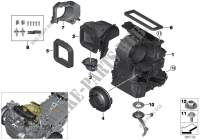 Housing parts, heater and air condit. for MINI Cooper S ALL4 2015