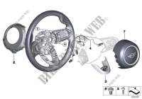 JCW steering wheel rim, leather for Mini Cooper D 2013