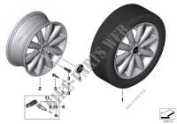 MINI LA wheel Cosmos Spoke 499   17\ for Mini Cooper D 2013