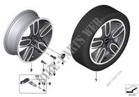 MINI LA wheel Cup Spoke 2 Tone 563 18\ for Mini Cooper D 2013