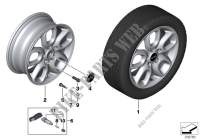 MINI LA wheel Loop Spoke 494   16\ for Mini Cooper D 2013