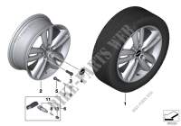 MINI LA wheel Track Spoke 562   17\ for Mini Cooper D 2013