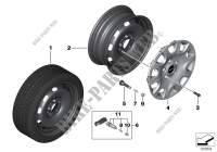 MINI disc wheel steel   15\ for Mini Cooper D 2013