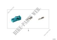 Repair kit, socket housing, 2 pin for MINI Cooper 2012