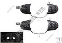 Switch, multifunct.steering wheel, sport for MINI One First 2013