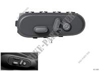 Switch, seat adjustment, front passenger for MINI Cooper 2014