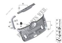 Trim panel, trunk lid for MINI One D 2013