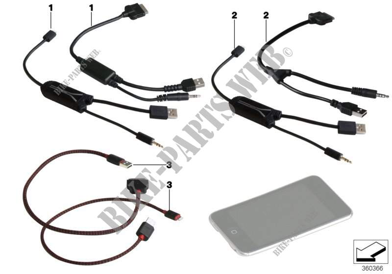 Adapter cable for iPod / iPhone for MINI Cooper 2009