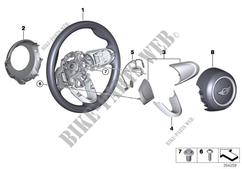 Airbag sports steering wheel for MINI Cooper S ALL4 2015