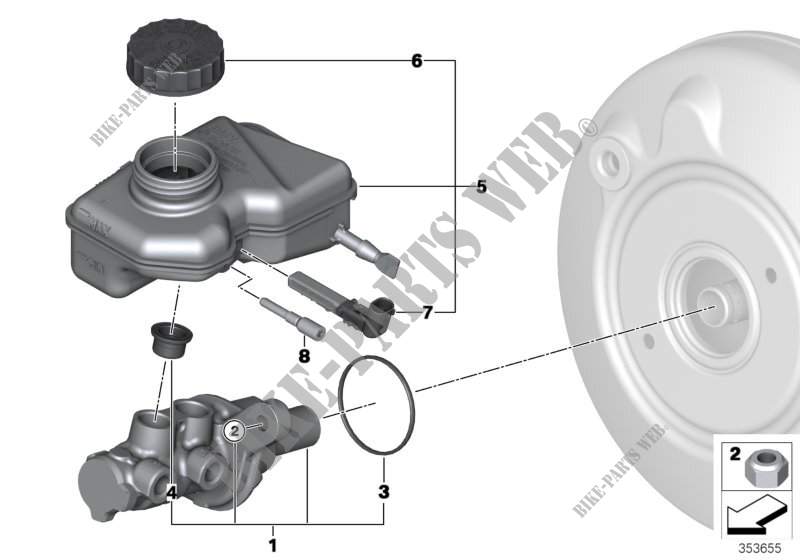 Brake master cylinder/expansion tank for MINI JCW ALL4 2015