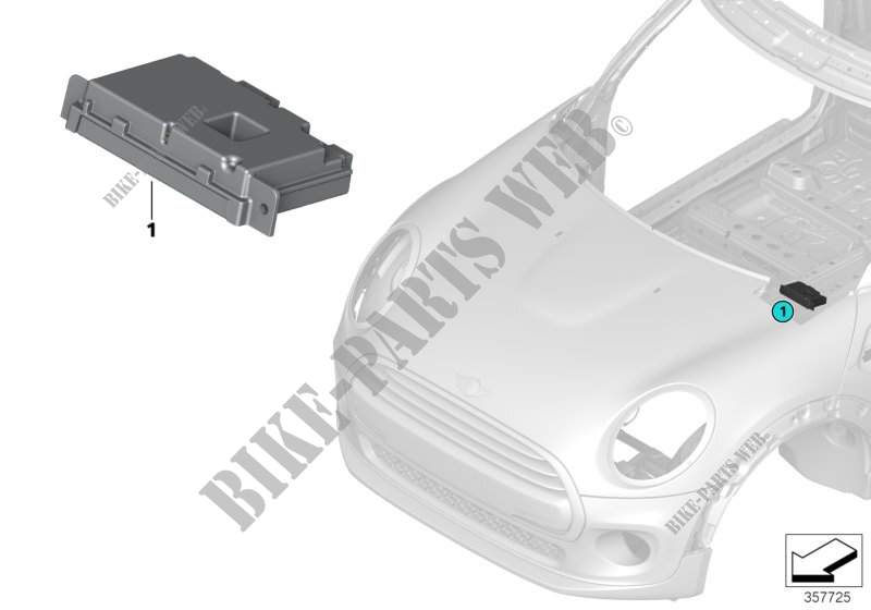 Control unit cam based driver supp. sys for MINI Cooper S 2014