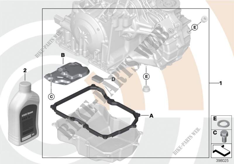 Fluid change kit, autom. transmission for MINI Cooper 2012