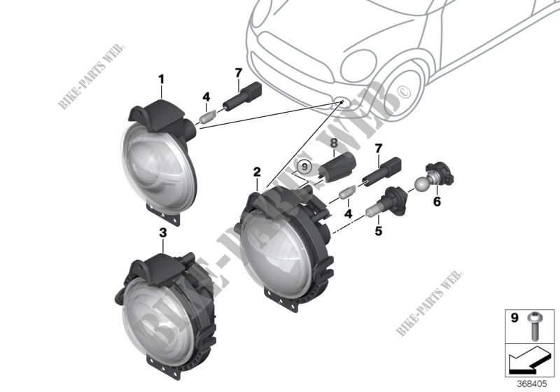 Headlight, bumper for MINI Cooper D 2.0 2010