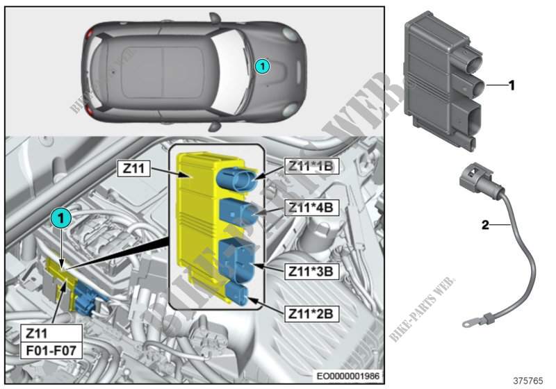 Integrated supply module Z11 for MINI Cooper S 2014
