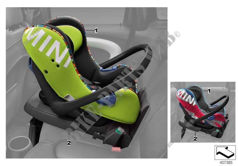 MINI baby seat 0+ for MINI Cooper 2014