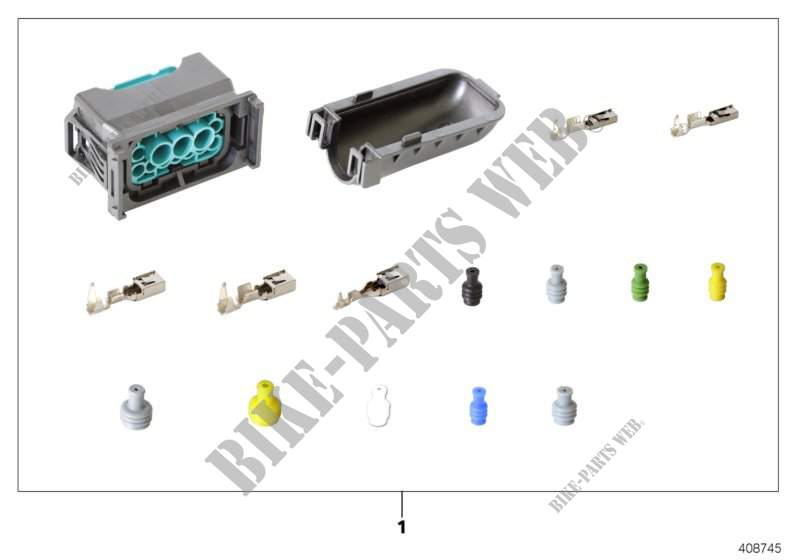 Repair kit, socket housing, 12 pin for MINI Cooper S 2014