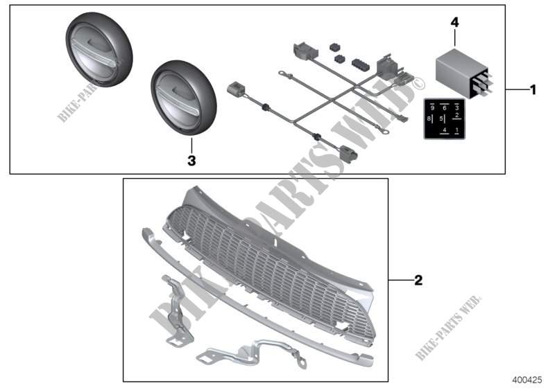 Retrofit kit, additional headlight LED for MINI Cooper 2010