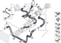 Cooling System Water Hoses for MINI Coop.S JCW 2011