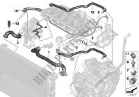 Cooling system coolant hoses for MINI Cooper S 2014