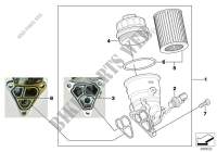 Lubrication system Oil filter for Mini Cooper 2000