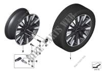 MINI LA wheel roulette spoke 502   17\ for Mini Cooper D 2013