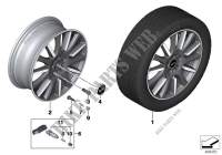 MINI LM wheel High Spoke 596 for Mini Cooper D 2013