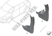 Mud flaps for MINI Cooper S ALL4 2015