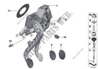 Pedals, manual gearbox for MINI One 2014