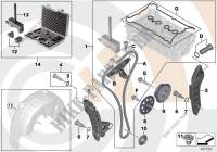 Repair kit, open timing chain, top for MINI Cooper S 2007