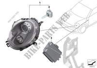 Retrofit kit, 25 W xenon headlight for Mini One Eco 2009