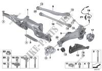 Rr axle support, wheel susp.,whl bearing for MINI JCW ALL4 2015