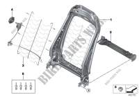 Seat, front, backrest frame for MINI JCW ALL4 2015