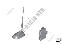Single parts, antenna for MINI One First 2016