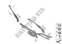 Single wiper parts for MINI Cooper S 2014