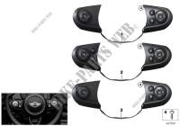 Switch, multifunct.steering wheel, sport for MINI JCW 2014