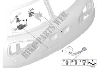 Tailgate locking system for MINI Cooper S 2014