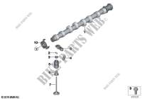 Valve timing gear, camshaft, inlet for MINI Cooper S ALL4 2015