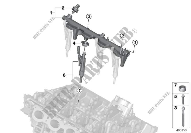 High pressure rail / injector for MINI Cooper S 2014
