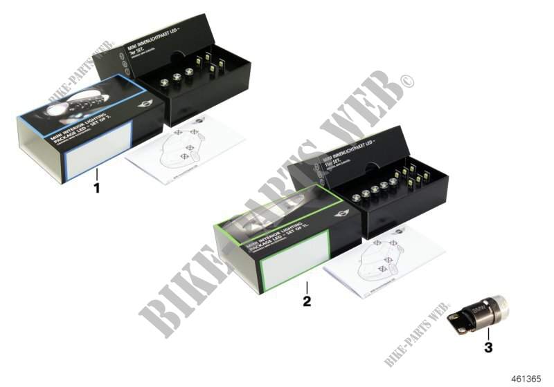 MINI interior light package LED for MINI Cooper ALL4 2012