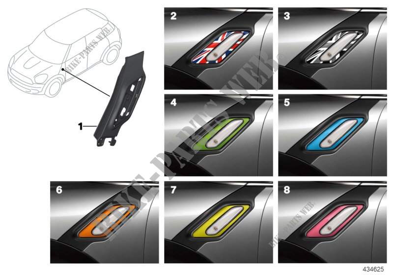 Side scuttle R6x for MINI Cooper ALL4 2012