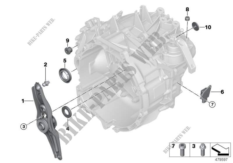 Single gearbox parts GS6 58BG/DG for MINI Cooper 2014