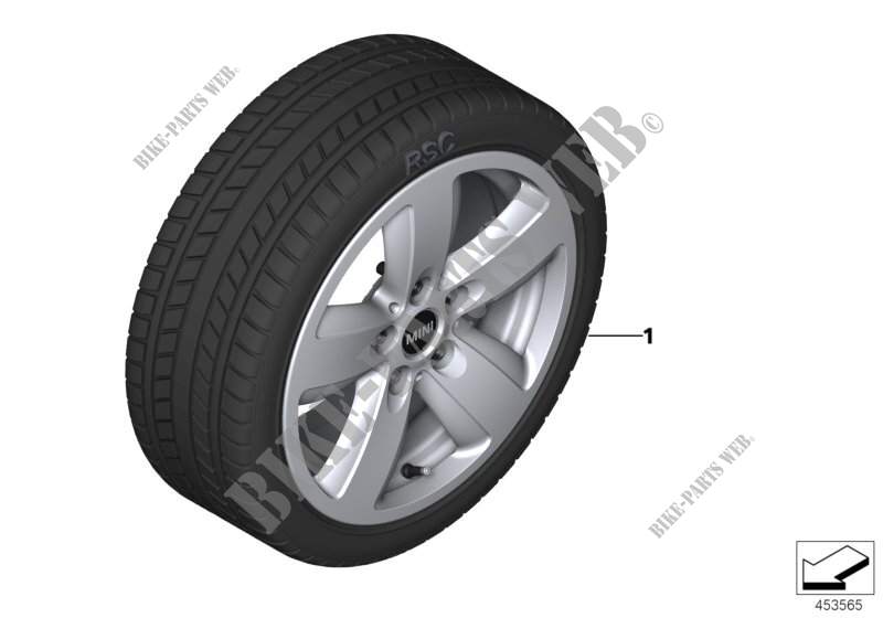 Spike/SC wint.wheel w.tyre Style 517 16
